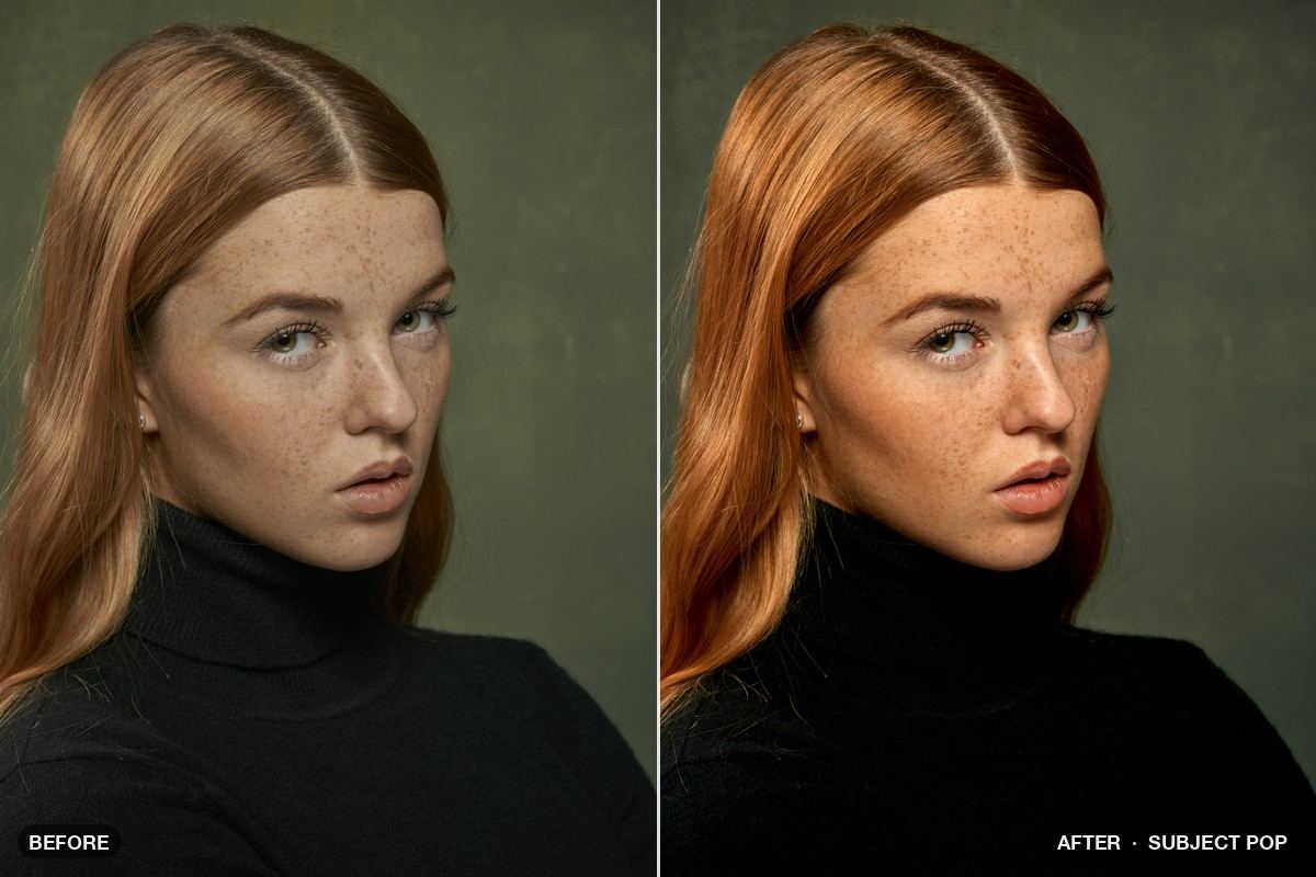 Photo before and after the Subject Pop patch