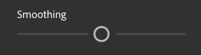Smoothing slider with its handle near the middle